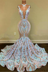 Chic Sequins Mermaid Prom Dresses Sparkle Evening Dresses On Sale