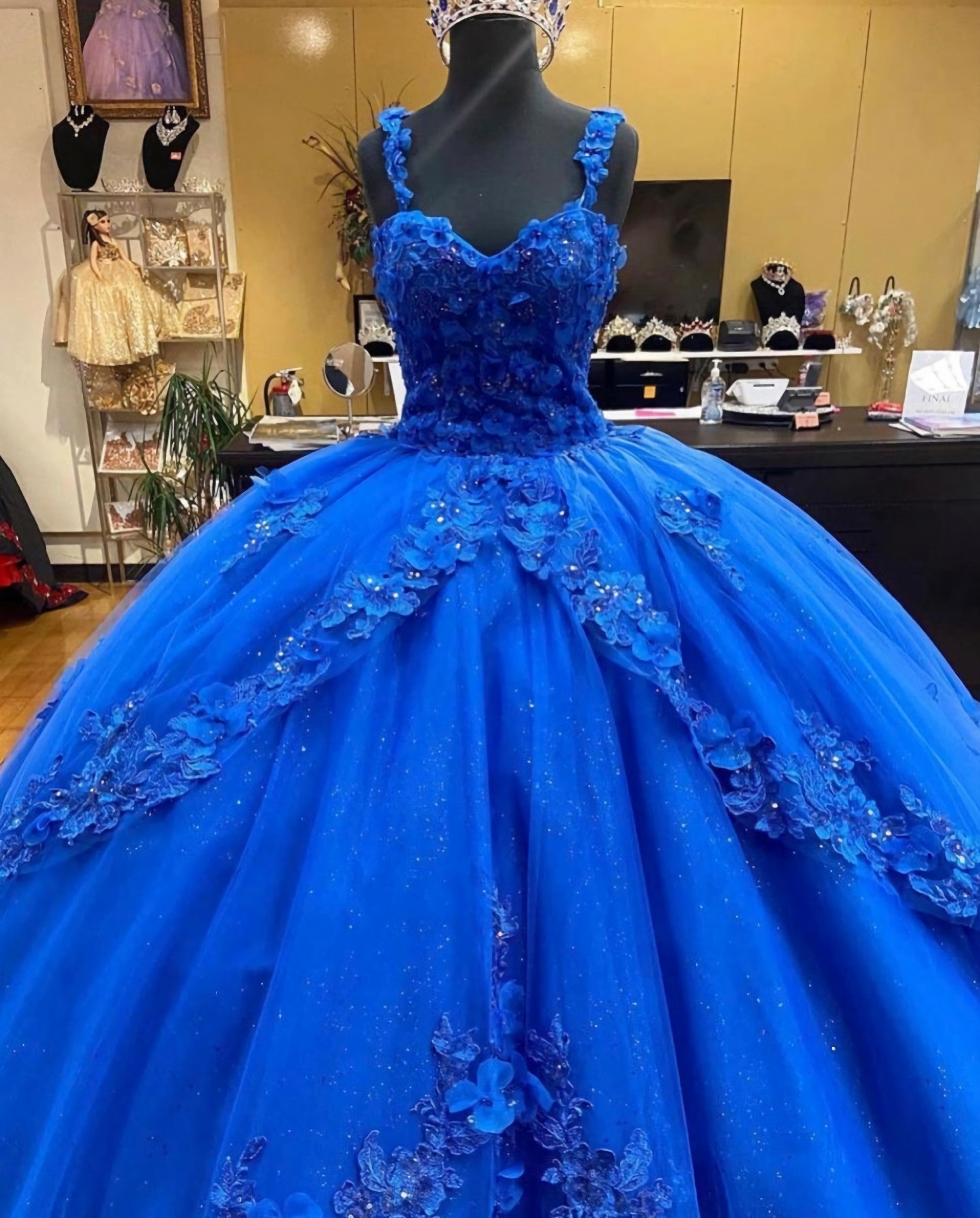 Amazing Princess Jewels Dress, Long Prom Dress