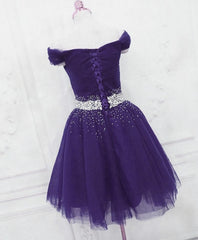 Purple Homecoming Dress, Party Dress