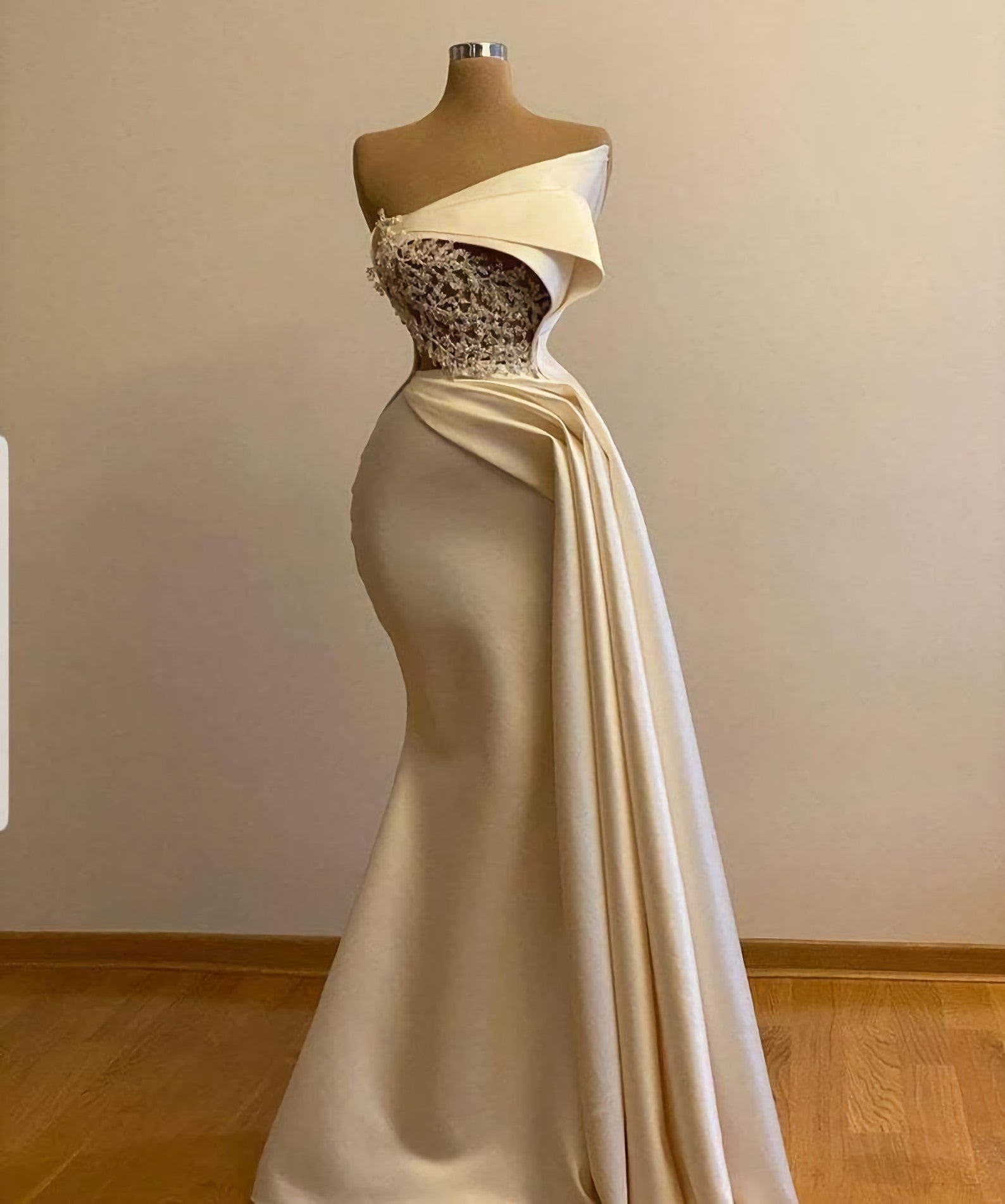 Off Shoulder Ivory Prom Dress With Cape Wedding Gown Bridal Dress, Long Ivory Engagement Dress, African Clothing For Women Porm Dress