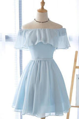 Short Prom Dress, Blue Homecoming Dresses, School Dance Dress, Ip1444